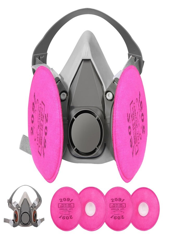 tangs Reusable Half Facepiece Cover, Respirаtor 6200 with 4 PCS 2091 Filter, Used for Painting, Dust, Welding, Metal Cutting and Other Work Protection - Image 1