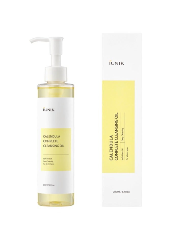 Iunik Complete Cleansing Oil with Calendula Extract 200ml - Image 1