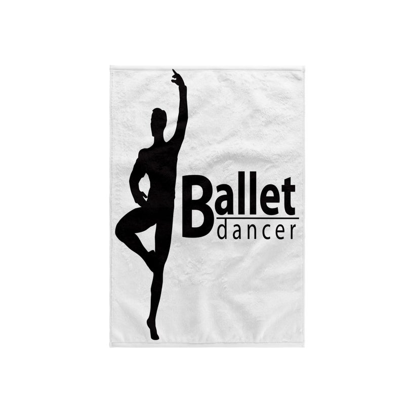 3D Rose Ballet Male Dancer Hand Towel 15 x 22 Multicolor
