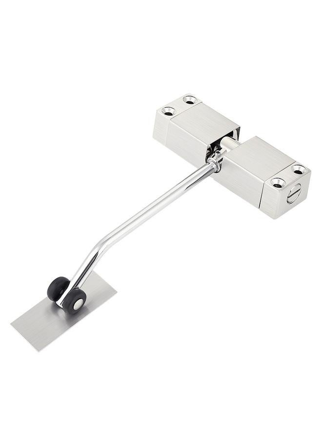 Automatic Door Closer, aluminum alloy Safety Spring Door Closer Adjustable 40-120 kg Closing Door Hinge (Black) - Image 1