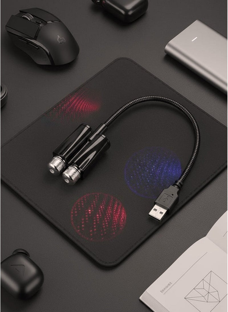 LED Lamp for Displaying Stars on the Car Ceiling, Multi-mode USB Ambient Lighting with Voice Control and Breathing Mode for Rooms and Parties - Image 4