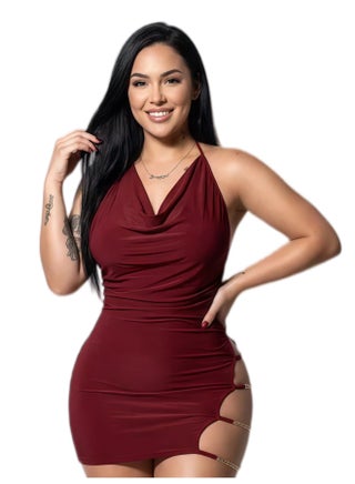 MANIKAN Women's Clothes nightgown, halter neck with side straps