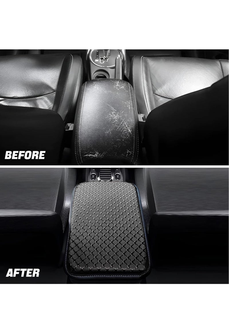 Excefore Car Center Console Cushion Pad Universal Waterproof Car Armrest Seat Box Cover Auto Arm Rest Protection Vehicles Interior Accessories Fit for Most Cars Vehicles SUVs Black  - Image 2