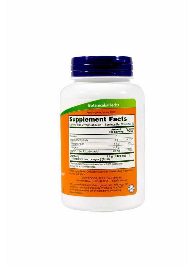 now Foods Cranberry Concentrate 200 Vegi Capsules (2 Packs Of 100) - Image 3
