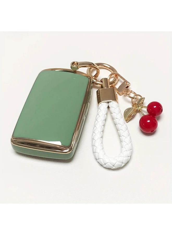 Red TPU Key Fob Cover Protector with Keychain for 2019 2021 Mazda Models - Image 4