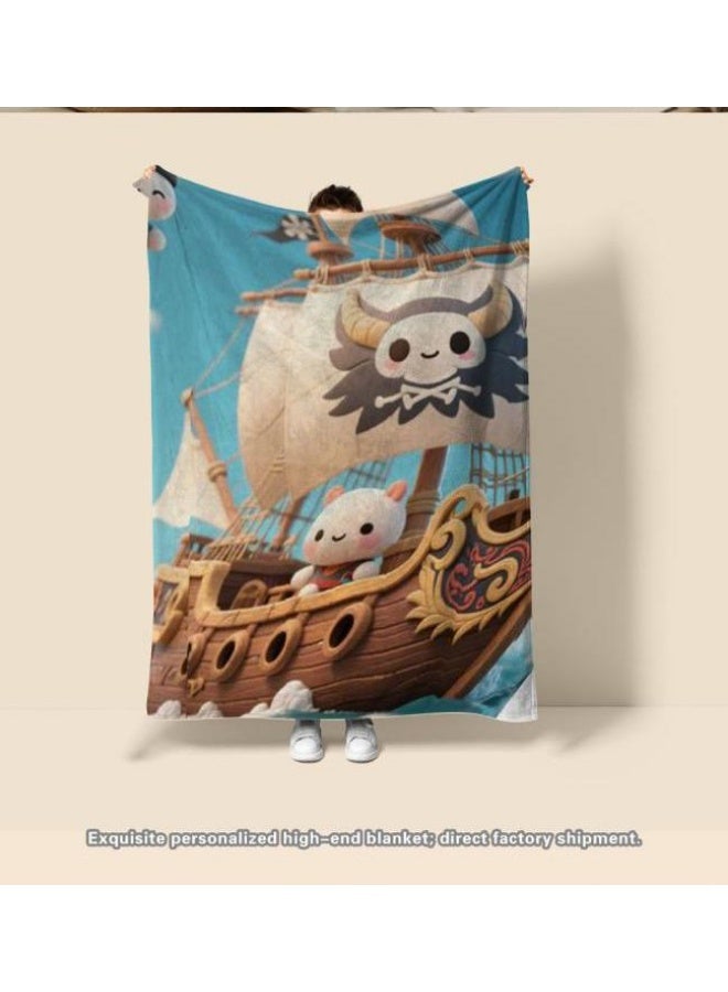 general Baby and children's cartoon flannel thin blanket (warm and comfortable, suitable for sleep, game use) 70cm*100cm - Image 3