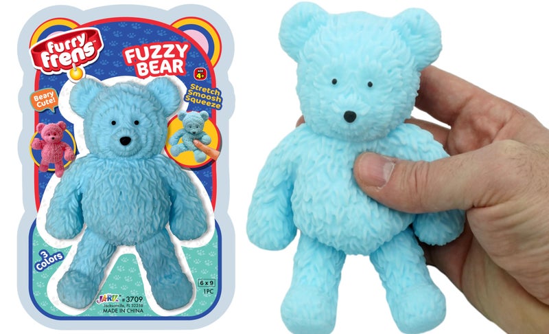 Ja-Ru JARU Jumbo Squishy Gummy Bear Toy 1 Blue Bear Mochi Squishy Toys for Kids Animal Squeeze Toy Stress Relief Fidget Toys Party Favors Easter Basket Stuffers Blue37111s - Image 3