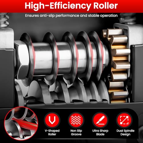 Serplex® 6 in 1 Cable Stripping Machine with Hand Crank Manual/Drill-Operated Wire Stripping Tool, 5 Channels Wire Stripper Tool for 1-17mm Dia Cable Bench Fixed Cable Stripping Tool - Image 4