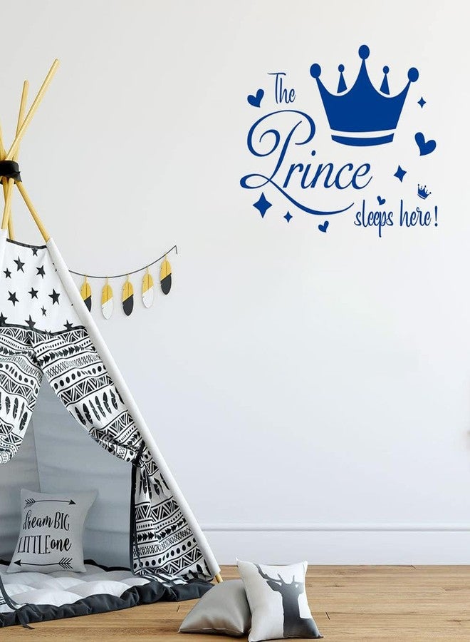 Lchen Princess Prince Sleeps Here Wall Sticker Decal Home Decoration Decor Removable (Blue-Prince) - Image 3