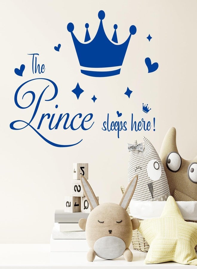 Lchen Princess Prince Sleeps Here Wall Sticker Decal Home Decoration Decor Removable (Blue-Prince) - Image 2