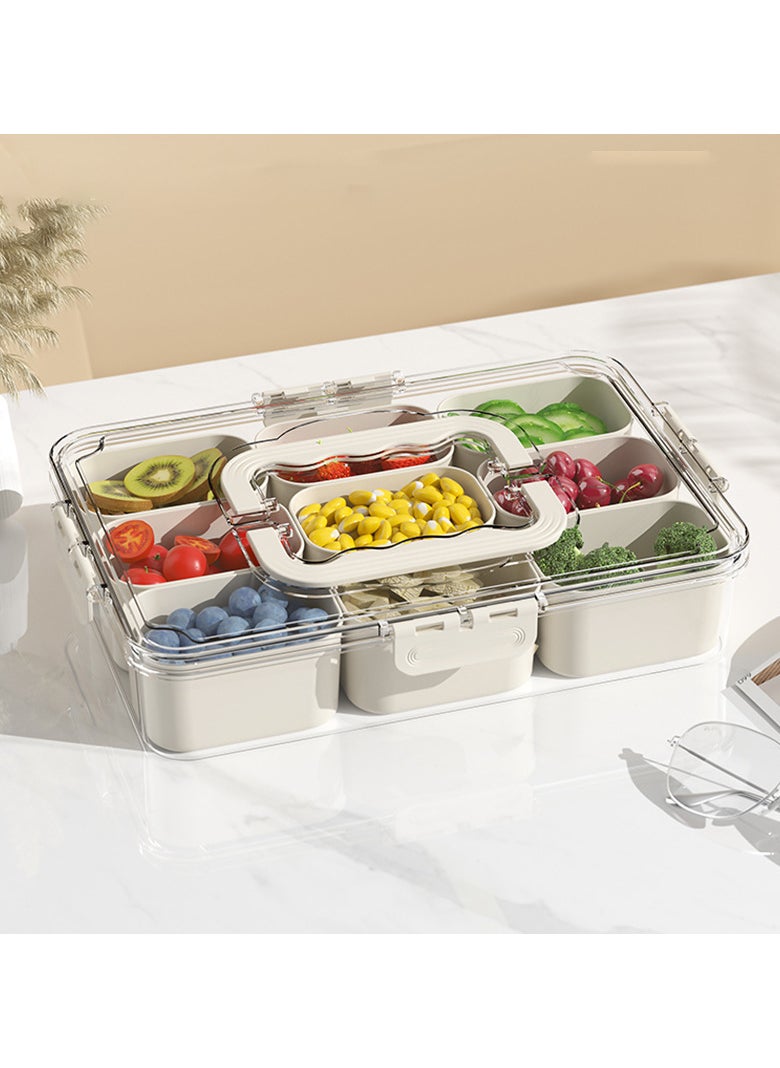 OLUDENIZ 9-Grid Kitchen Spice Organizer Box – Insect & Moisture-Proof Seasoning Container with Handle, Stackable Design for Herbs & Spices  - Image 5