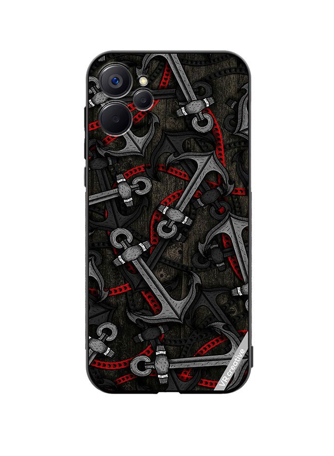 VR CREATIVE Protective Case Cover For Realme 9i 5G Anchor Leggings Design Multicolour - Image 1