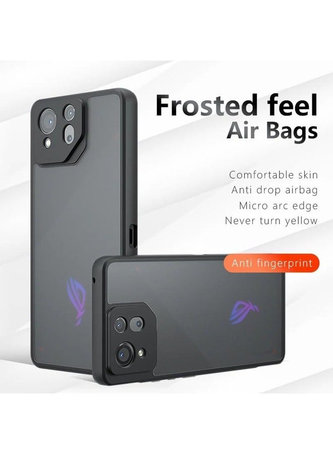 general Case Compatible with Asus Rog Phone 8/8 Pro, Luxurious Skin-Friendly Matte Back Cover Ultra Transparent Shockproof Bumper Case for Asus Rog Phone 8/8 Pro - Image 2