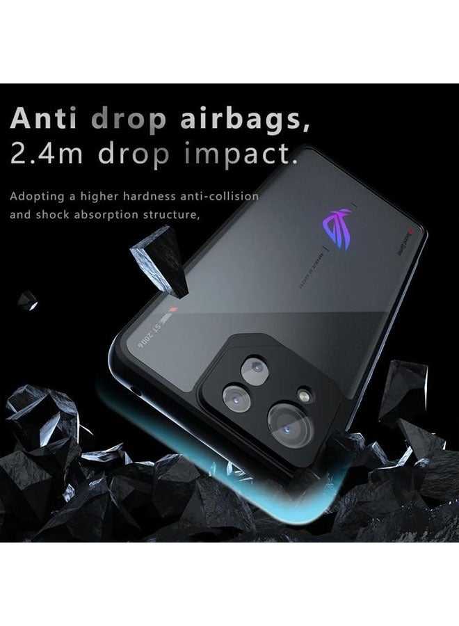 general Case Compatible with Asus Rog Phone 8/8 Pro, Luxurious Skin-Friendly Matte Back Cover Ultra Transparent Shockproof Bumper Case for Asus Rog Phone 8/8 Pro - Image 4