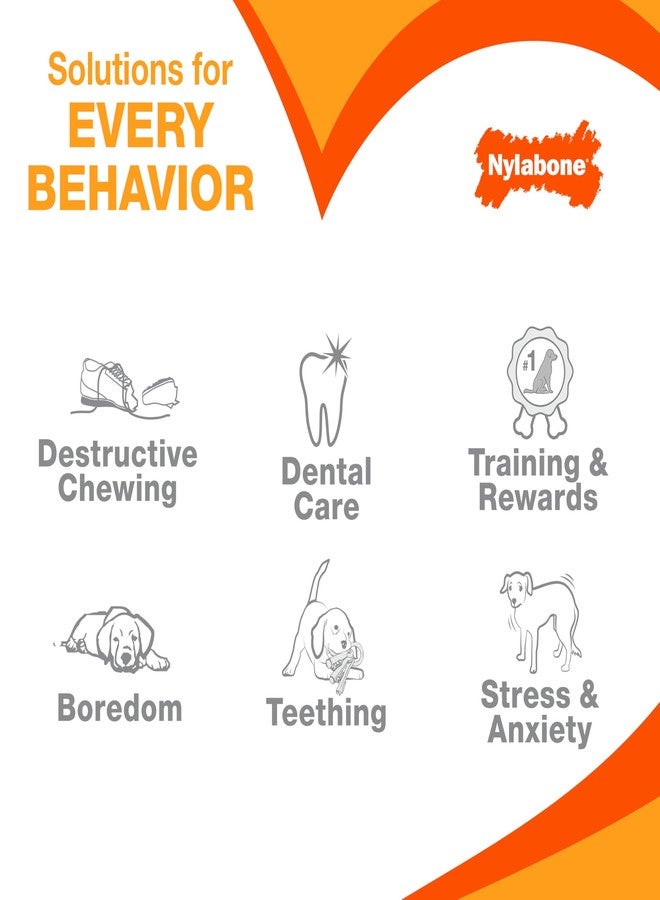 Nylabone Original Bone Flexi Chew Toy for Dogs, Dog Toys for Moderate Chewers, Dog Chew Bones, Bacon & Peanut Butter Flavor, For X-Small Dogs - Up to 15 lbs, 3 Pack - Image 5