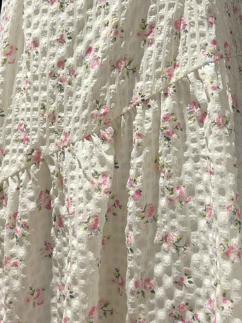 OUTZIDR  Off White Sleeveless Asymmetrical Midi Dress for Women | Best Price UAE