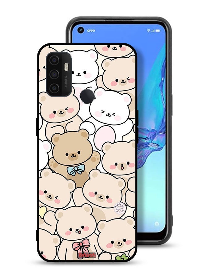 Tolwak Oppo A33 (2020) Protective Case Cover Bears Pattern - Image 1