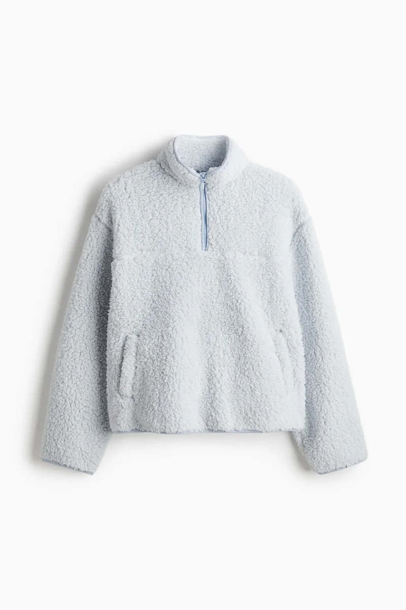 H&M Zip-top teddy sweatshirt