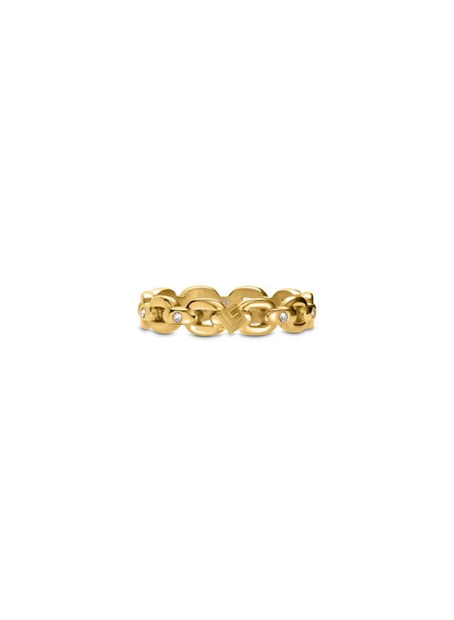 Guy Laroche Judith Yellow Gold Plated Stainless Steel Ring for Women, 56 - Image 2