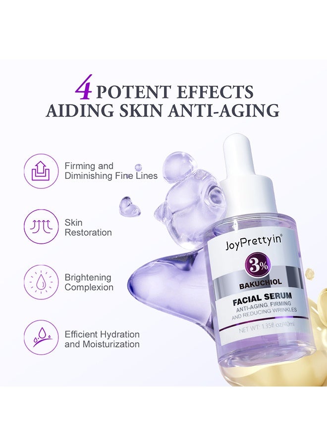 جوي برتي سيروم الوجه بالبкуشيول 3٪، مع مركب الريتينول الثلاثي و 3٪ نياسيناميد، سيروم زيت البкуشيول للوجه للنساء لتقليل الخطوط الدقيقة والتجاعيد، تركيبة مضادة للشيخوخة للحصول على بشرة أكثر نعومة وإشراقًا، 40 مل - Image 5