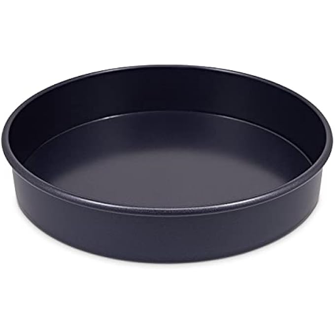 zyliss E980195 NonStick Loose Base Round Sandwich Tin  20Cm8In  Carbon Steel  Dark Blue  Cake TinBaking TinBakewareCake Mould  Dishwasher Safe  5 Year Guarantee - Image 1
