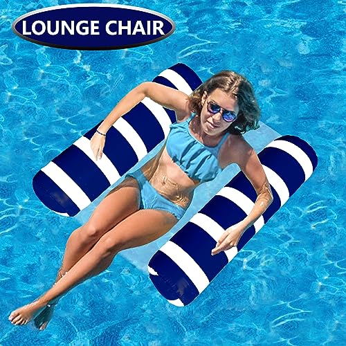 Annil 3 Pack Inflatable Pool Floats Adult Size Water Hammock,Floats for Swimming Pool,4-in-1 Multi-Purpose Pool Floating Toys,Pool Rafts Lounge Chairs Floaties,for Adults Vacation Fun and Rest - Image 3