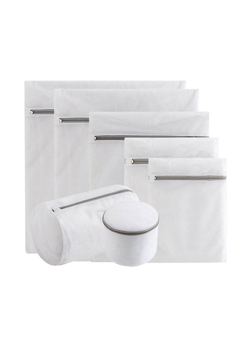 7pcs thickened fine mesh laundry bag for home storage washing machine down jacket clothes to prevent clothes from deforming underwear mesh bag - Image 1