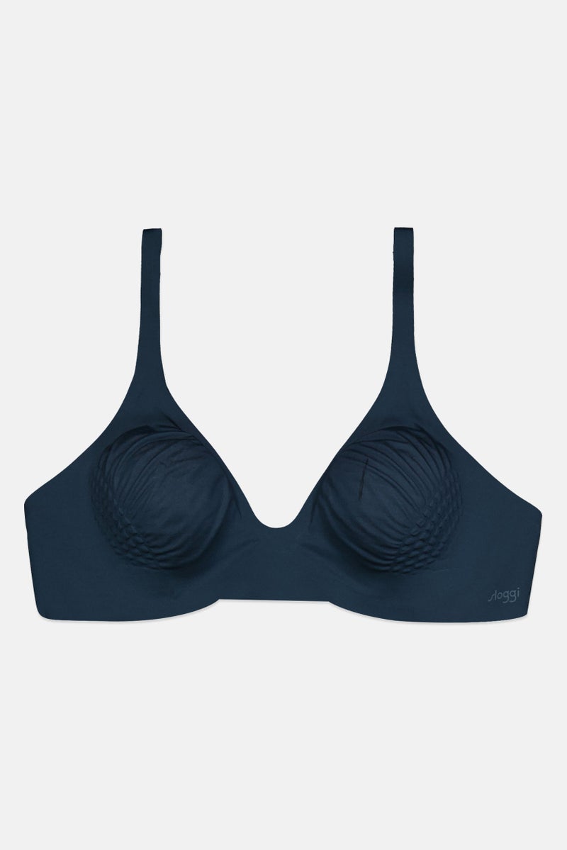 sloggi Women Plain Padded Bra, Teal Blue - Image 1