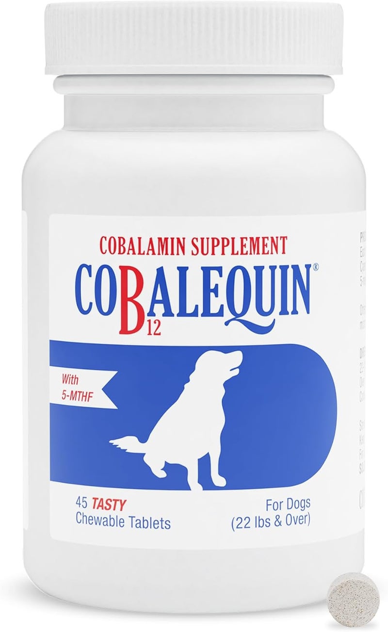 Nutramax Laboratories Cobalequin B12 Supplement Chewable Tablets for Dogs - 45CT - Image 1