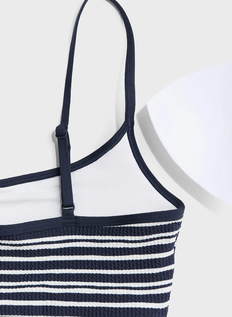 H&M Striped Bikini Top