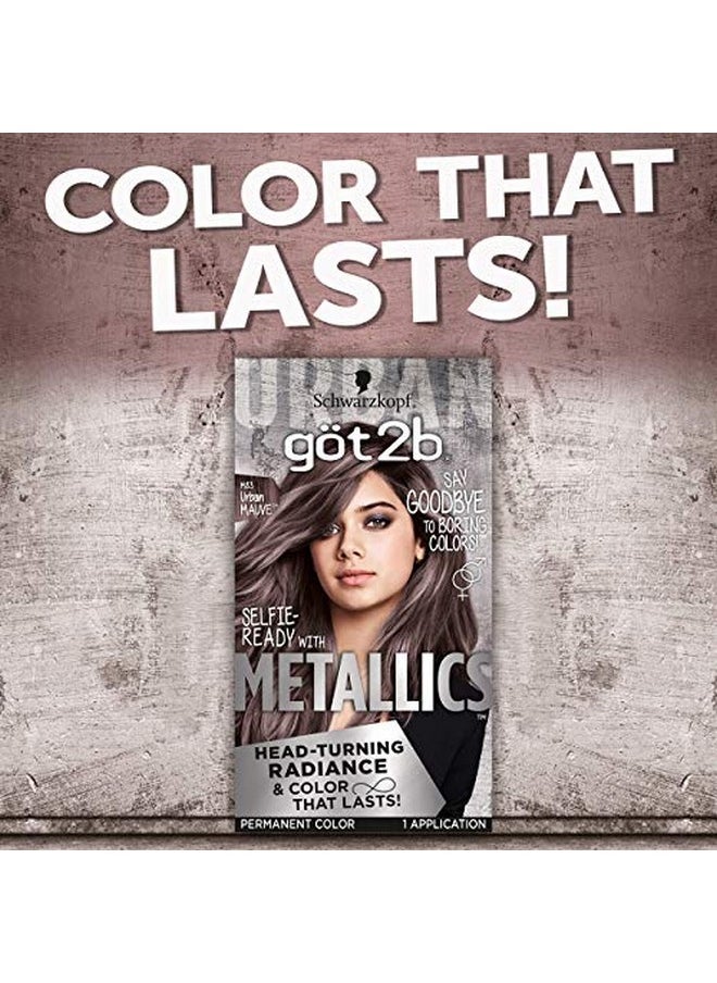 Got2b - Schwarzkopf Got2B Metallics Permanent Hair Color M83 Urban Mauve - Image 1