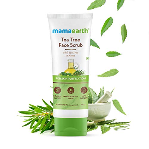 Mamaearth Tea Tree Face Scrub with Tea Tree and Neem for Skin Purification - 100g - Image 2