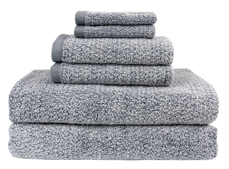 Everplush Everplush Diamond Jacquard 6 Pieces Bath Sheet Set Dusk 