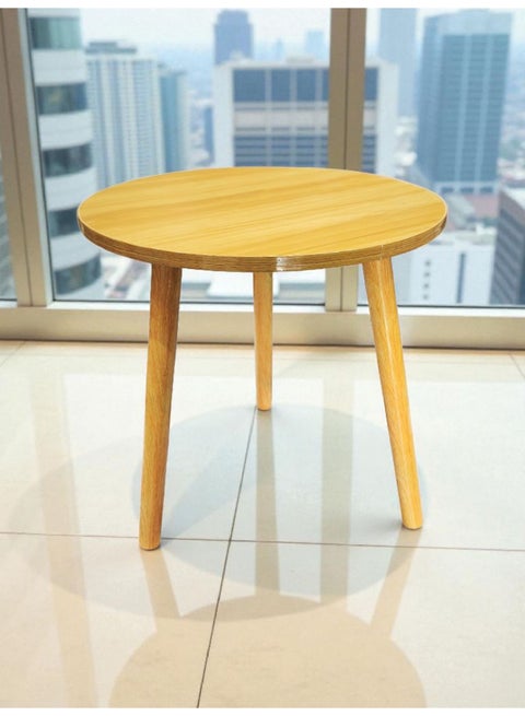 Small Round Folding End Table, Movable Coffee Table with 3 Legs, Simple Modern Unit Table， Nightstand End Table for Small Spaces, Bedroom, Living Room, Modern Bedside Table, Side Table for Small Spaces (Color : Biege)