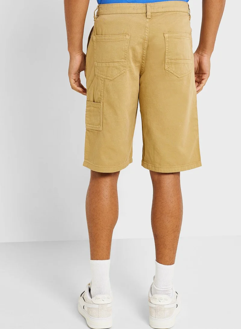 BRAVE SOUL Cotton Twill Shorts