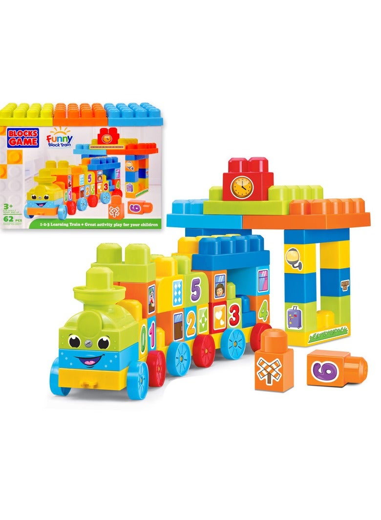 FULL JOY Funny Blocks Learning Train 32Pcs 22-2883677 - Image 3