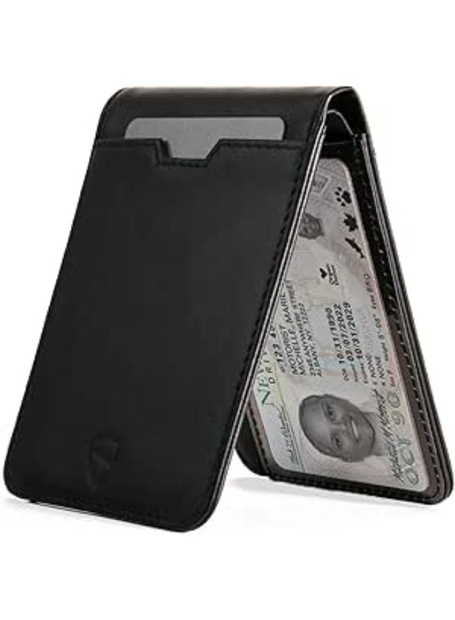 Vaultskin MANHATTAN ID Thin Leather Wallet with RFID Blocking and ID Window - Image 1