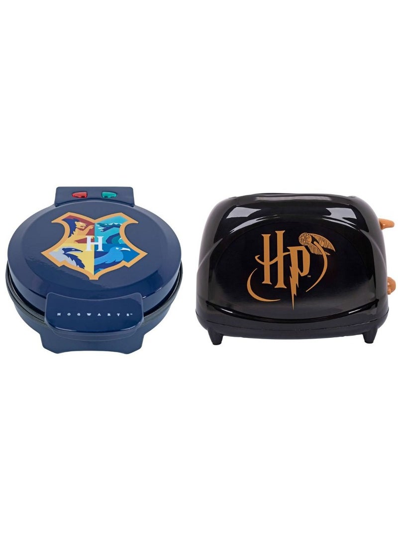 Uncanny Brands Harry Potter Kitchen Appliances - Toaster, Hogwarts Waffle Maker  - Image 1