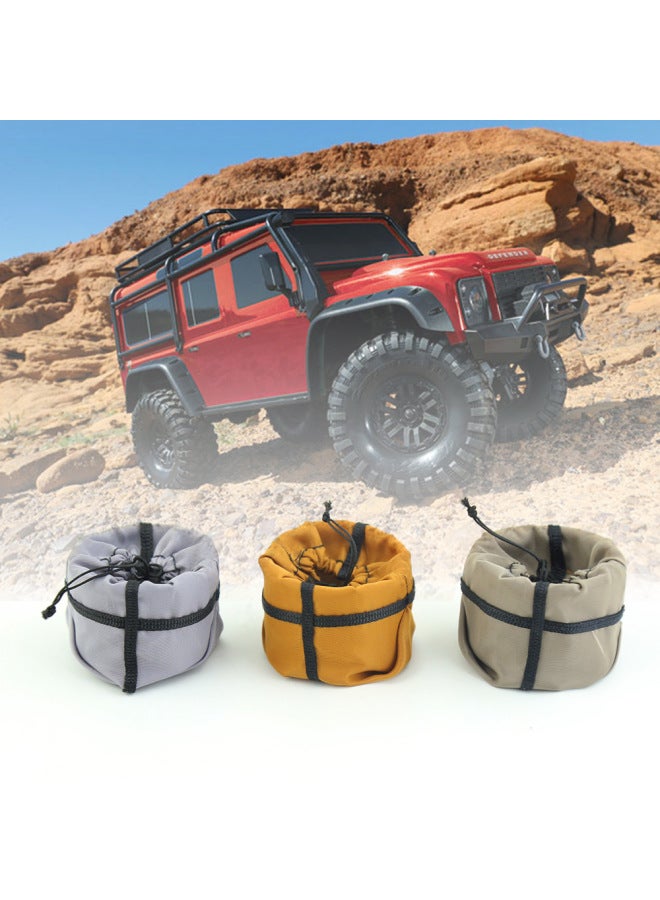 1/10 Simulation Climbing Car Mood Piece Pot Bag Climbing Car Luggage Rack Decoration Scene Decoration Shepherd-Color:Brown  - Image 2