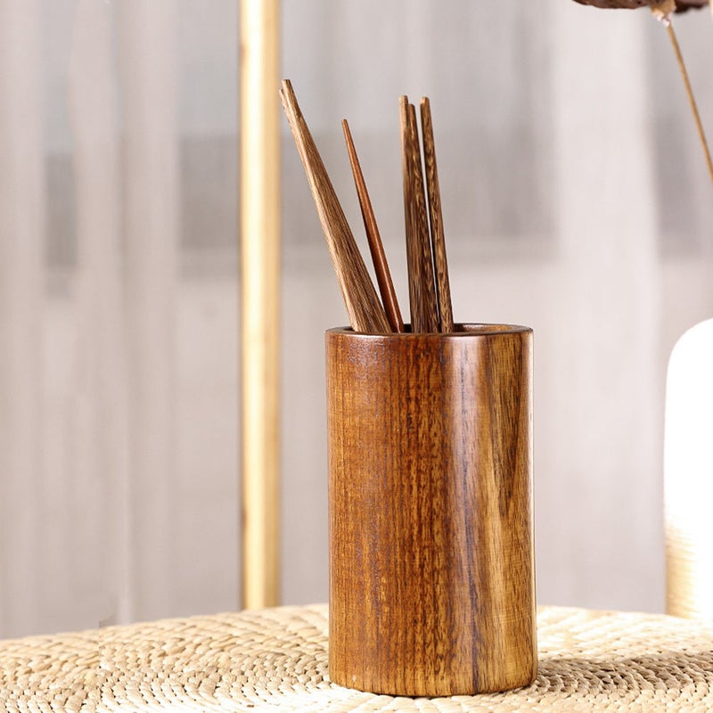 1pc Kitchen Chopsticks Storage Holder Round Cutlery Storage Bucket - Image 4