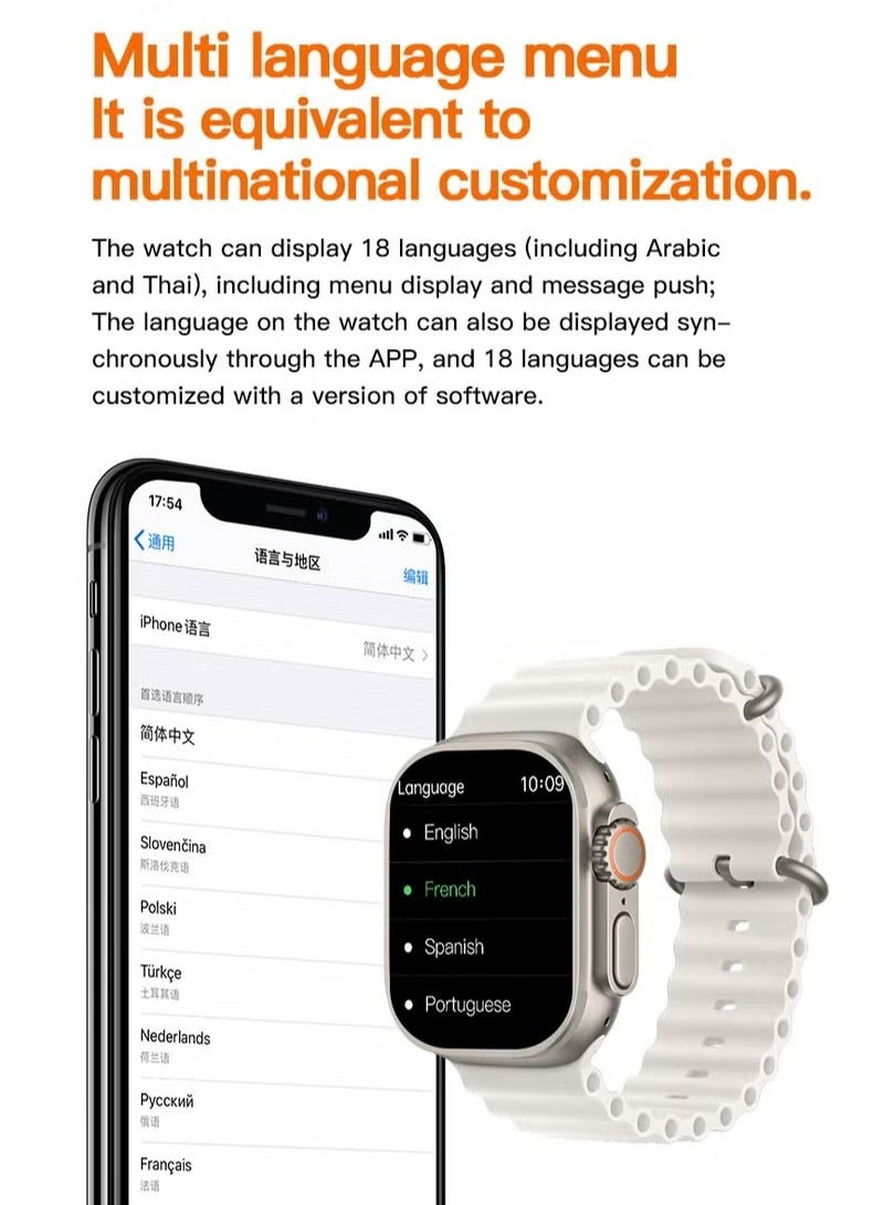 T900 Smart Watch, 1.99" Fast Charging Intelligent Bluetooth Call Smart Watch, Ai Voice Control Smart Health Monitor Watch, Elegant And Durable Outdoors Sport Wrist Watch For Men And Women, (Black)