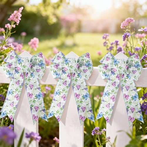 LaRibbons Easter Ribbon Wired, 2.5 Inch x 10 Yards, Reversible Wired Ribbon for Easter Baskets Spring Crafts Wrapping Wreath Bow DIY Decorative - Image 3