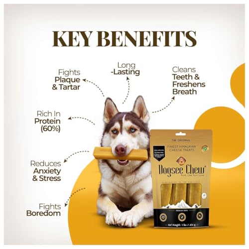 Dogsee Original Yak Cheese Himalayan Dog Chews 1lb (Medium - 6 Bars) | 100% All Natural | Dog Treats Medium Breed | Dog Chews Long Lasting for Aggressive Chewers | High Protein | Dental Sticks - Image 5