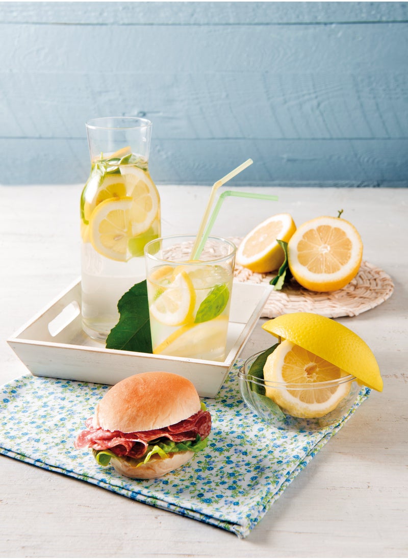 Snips - PS-Polystyrene Transparent Yellow Lemon Keeper 12 cm x 9.5 cm x 9 cm|fruits Keeper| Lemon storage box | storage container |BPA Free | Made in Itlay - Image 1