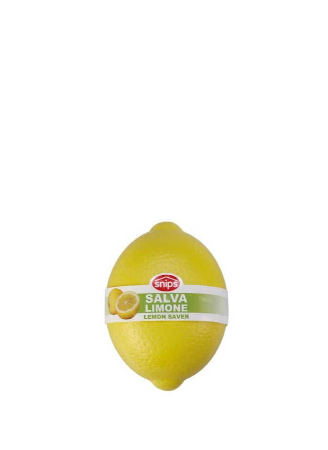Snips - PS-Polystyrene Transparent Yellow Lemon Keeper 12 cm x 9.5 cm x 9 cm|fruits Keeper| Lemon storage box | storage container |BPA Free | Made in Itlay - Image 1