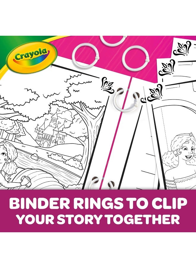 Crayola Book Making Kit for Kids, Fairytale Storybook, DIY Kits for Girls & Boys, Ages 6, 7, 8, 9 - Image 2