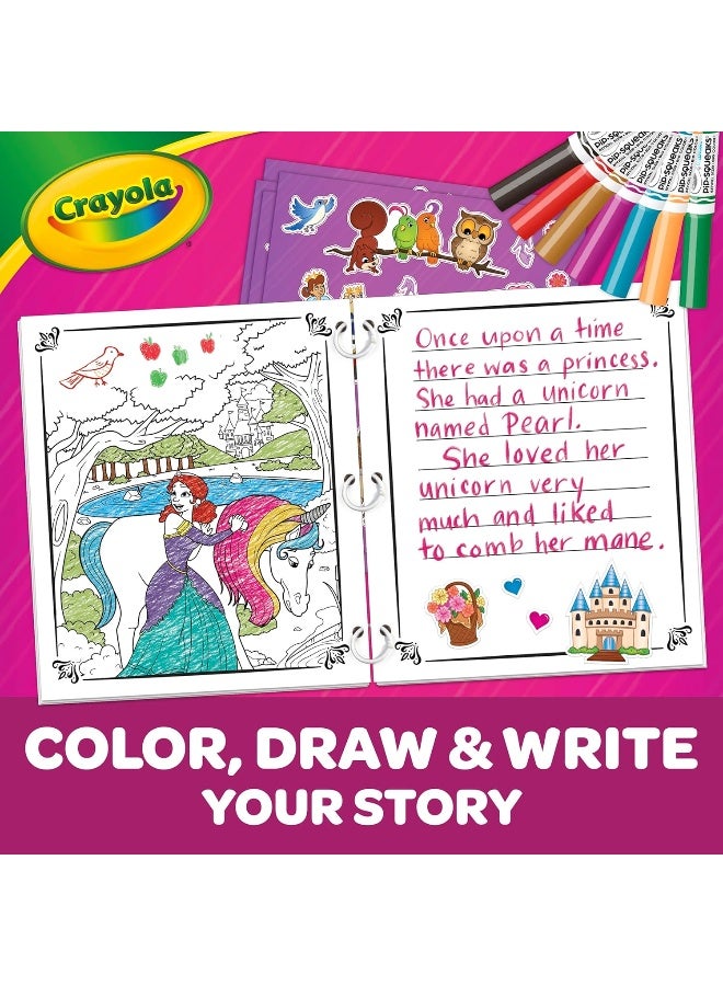 Crayola Book Making Kit for Kids, Fairytale Storybook, DIY Kits for Girls & Boys, Ages 6, 7, 8, 9 - Image 3