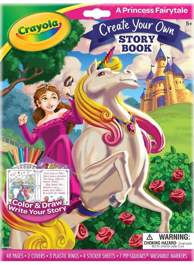 Crayola Book Making Kit for Kids, Fairytale Storybook, DIY Kits for Girls & Boys, Ages 6, 7, 8, 9 - Image 5