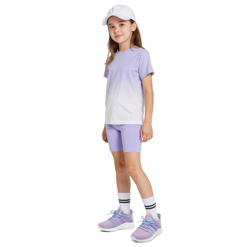 RUNSIDE Boys Girls Tennis Shoes Kids Lightweight Breathable Sneakers Lace-up Running Athletic Shoes for Toddler/Little Kid/Big Kid Purple - Image 2