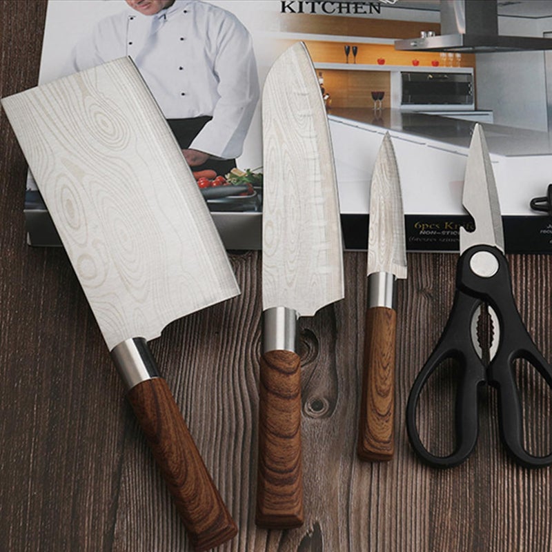 Leeonz سكين تقشير ليونز 35 بوصة بشفرة حادة للغاية مع نمط داماسكوس بالليزر ومقبض بلاستيك ABS مريح سكين قطع سكين تقشير للخضار والفواكه بني داكن - Image 3